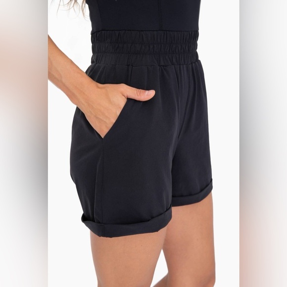 Mono B Black Sleeveless Romper